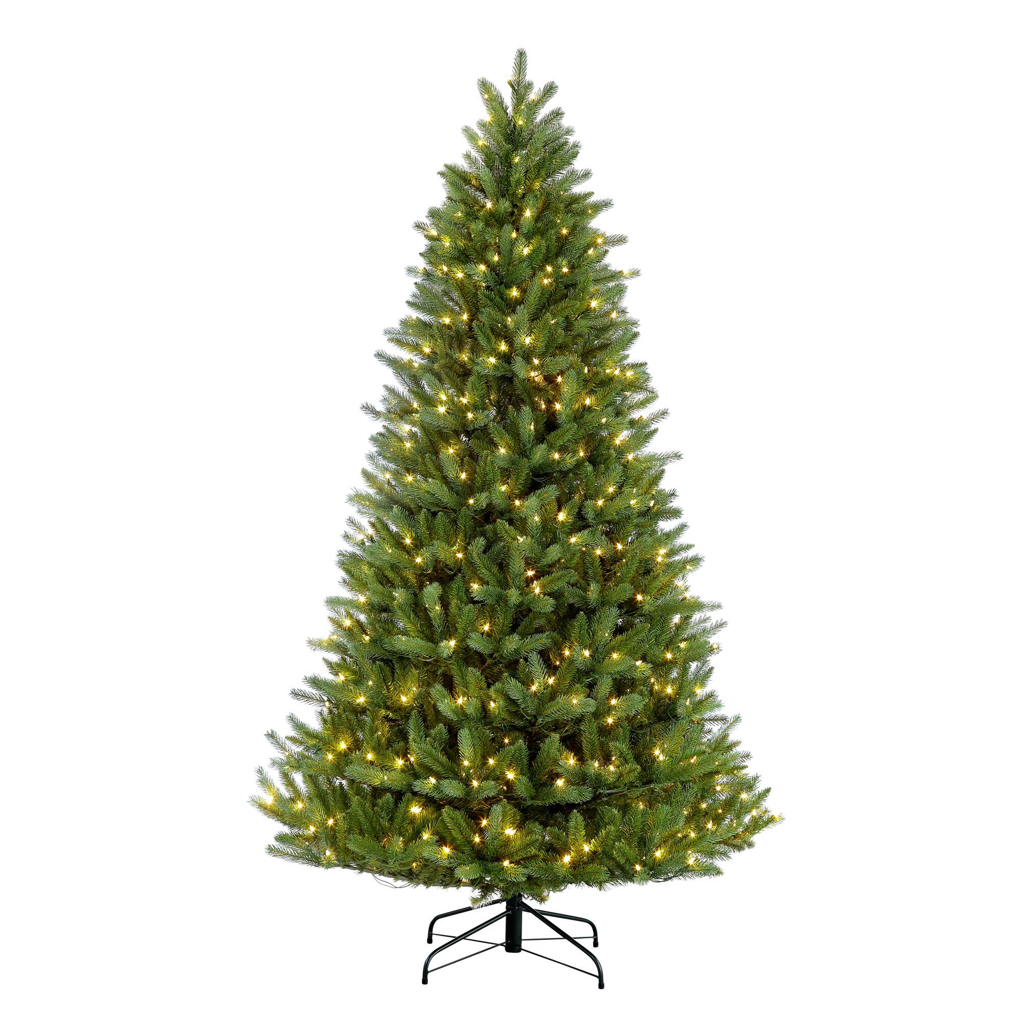 6 Pack: 4.5ft. Pre-Lit Glacier Fir Artificial Christmas Tree, Clear Lights